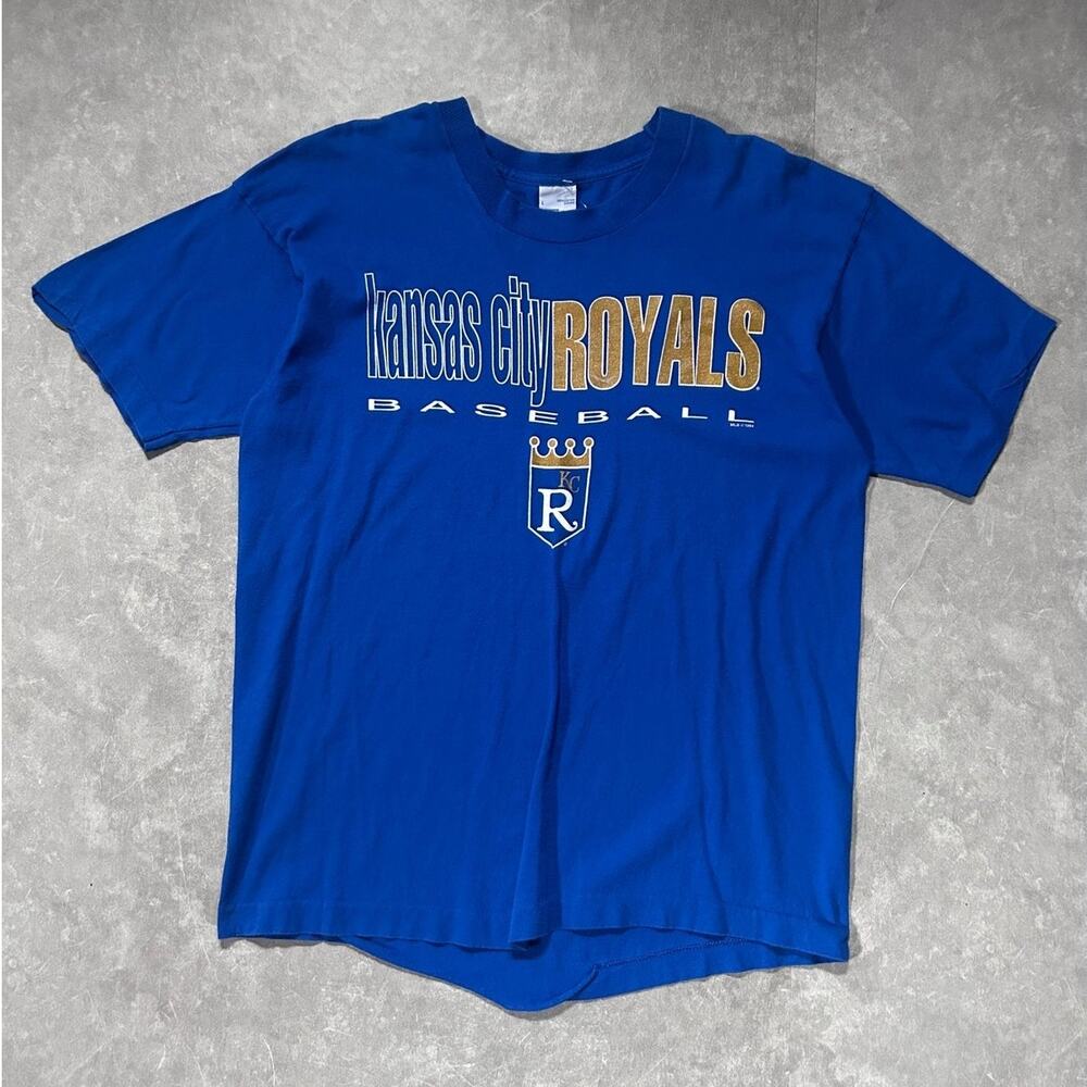 90s Vintage Kansas City Royals Salem Blue T Shirt -L